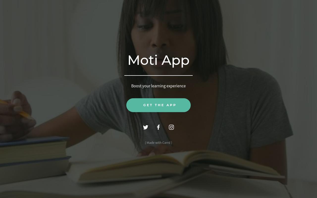 Carrd profile picture for @moti